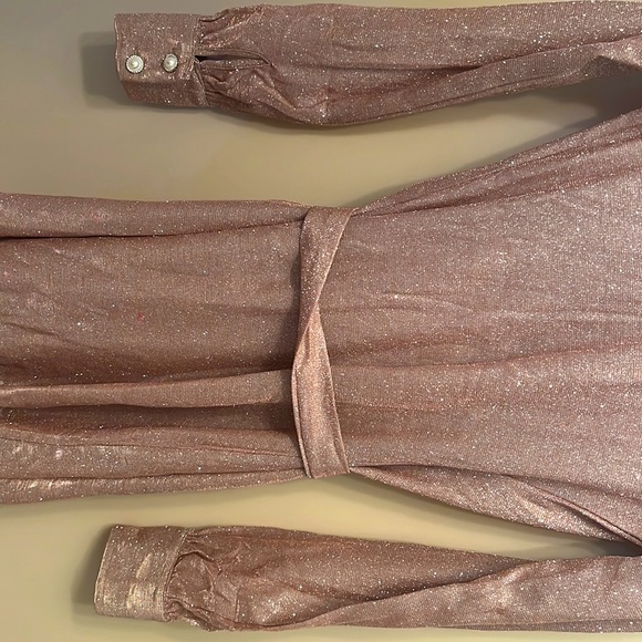 Little pink cocktail dress! Super cute for any fancy dinner or night out! - Picture 3 of 4